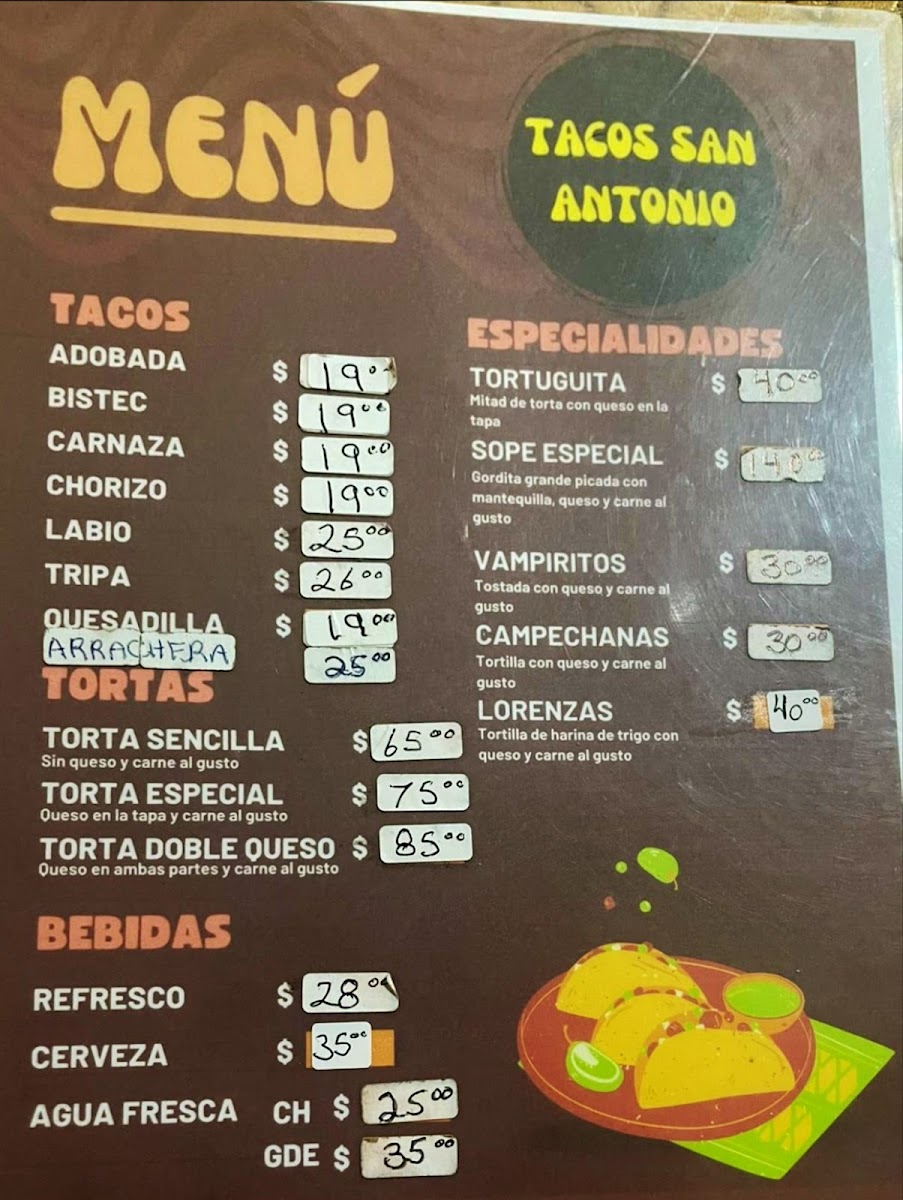 Menu Tacos San Antonio-1