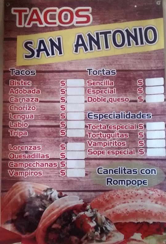 Menu Tacos San Antonio-2
